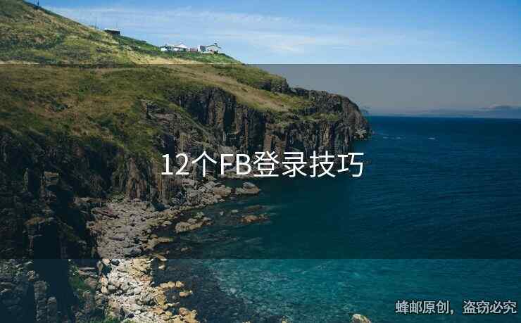 12個FB登錄技巧