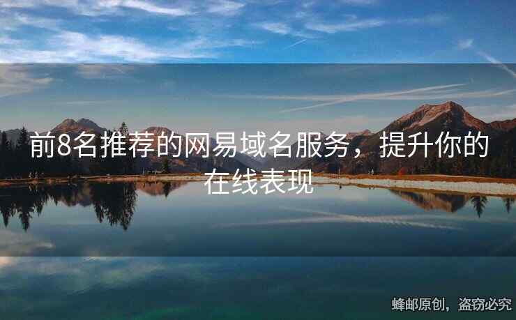 前8名推薦的網(wǎng)易域名服務(wù)，提升你的在線表現(xiàn)