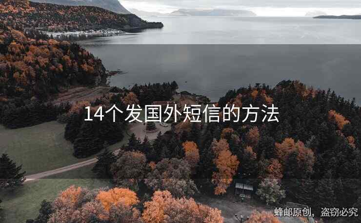 14個發(fā)國外短信的方法