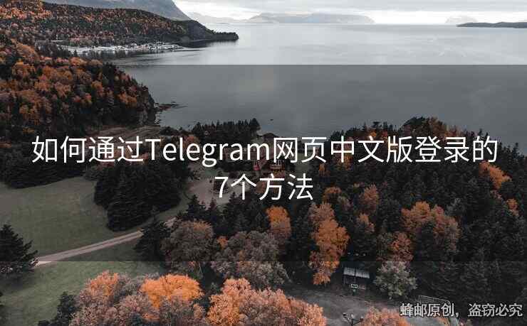 如何通過Telegram網(wǎng)頁中文版登錄的7個方法